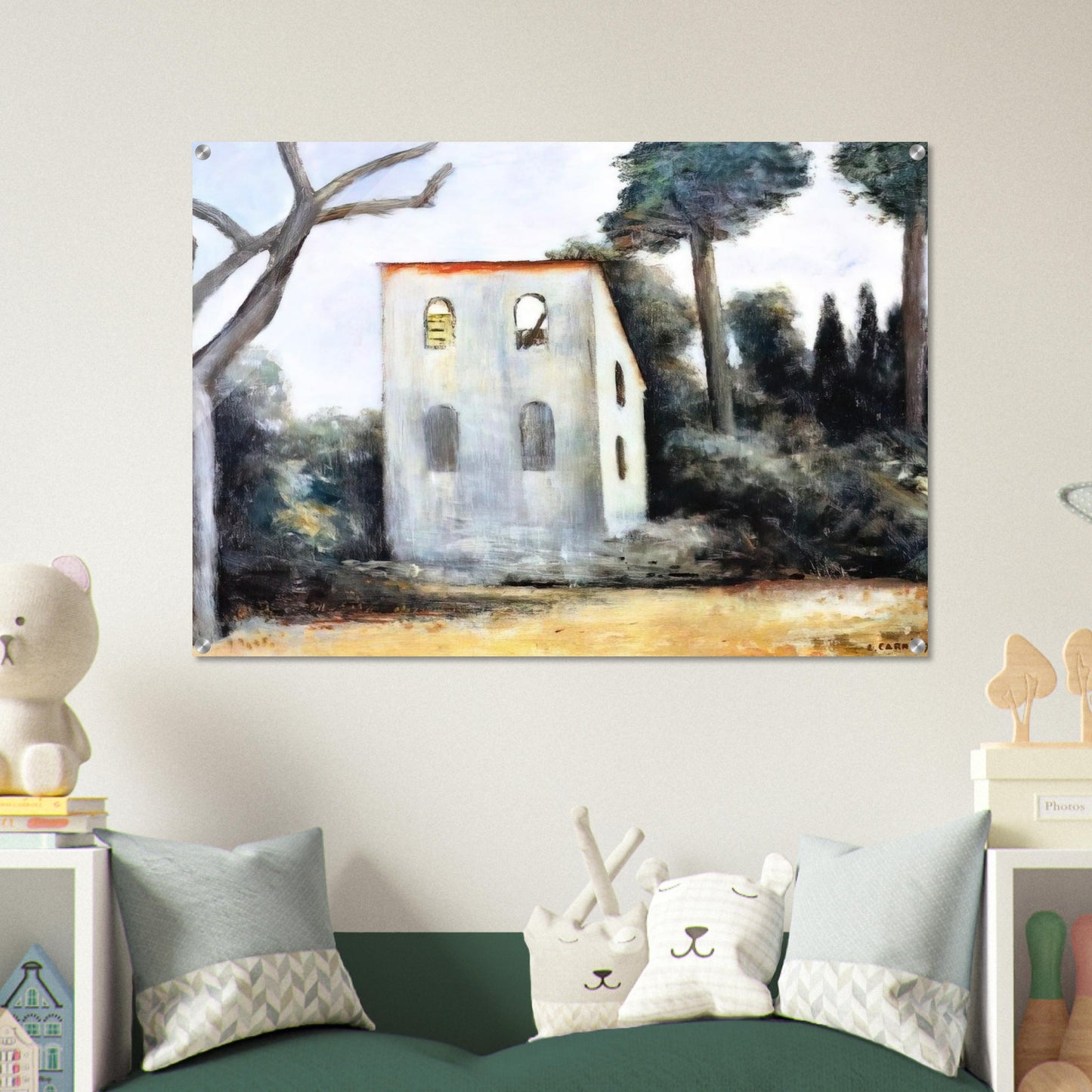 LA CASA ABBANDONATA 1930 - Carlo Carra Acrylic Print - 70x100 cm / 28x40″ inches
