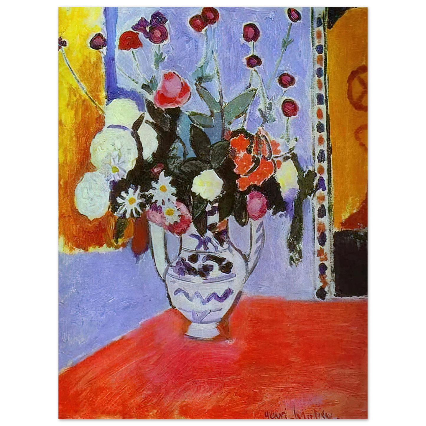 Henri Matisse - A BUNCH OF FLOWERS 1907  75x100 cm / 30x40inches Fine Art Poster