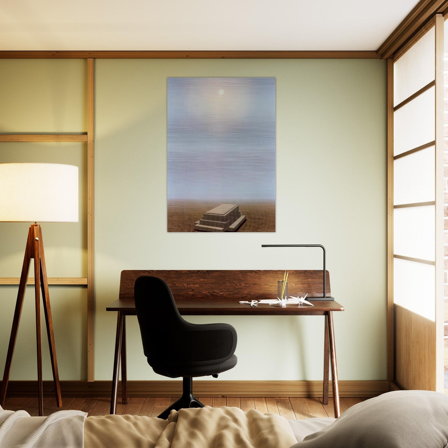 THE BEYOND 1938 - Rene Magritte Brushed Aluminum Print - 70x100 cm / 28x40 inches | Rene Magritte Aluminum Print | Rene Magritte Prints
