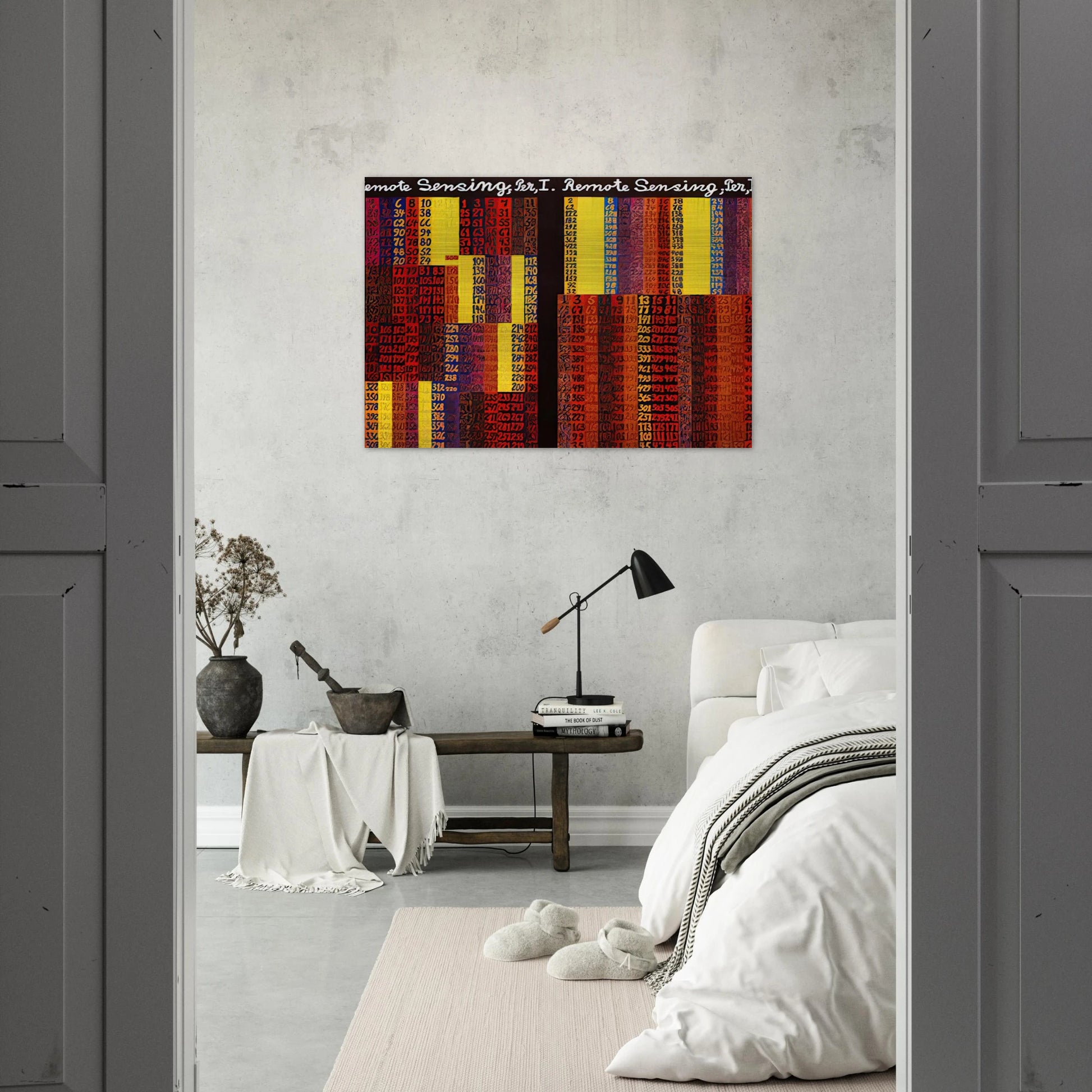 Remote Sensing, Per I  II - 1979 - Alfred Jensen Brushed Aluminum Print - 70x100 cm / 28x40 inches | Alfred Jensen Aluminum Print | Alfred Jensen Prints