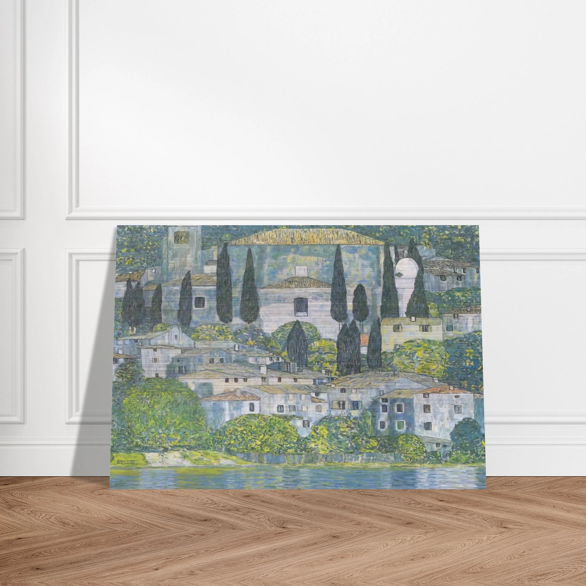 CHRURCH IN CASSONE 1913 - Gustav Klimt Brushed Aluminum Print - 70x100 cm / 28x40 inches | Gustav Klimt Aluminum Print | Gustav Klimt Prints