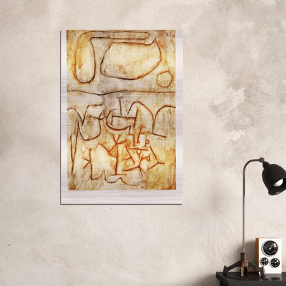 HISTORIC GROUND 1939 - Paul Klee Brushed Aluminum Print - 70x100 cm / 28x40 inches | Paul Klee Aluminum Print | Paul Klee Prints