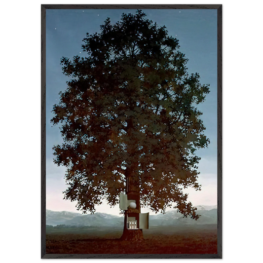 THE VOICE OF BLOOD 1959 - Rene Magritte 70x100 cm / 28x40 inches Framed Art Print – Black Wooden Frame