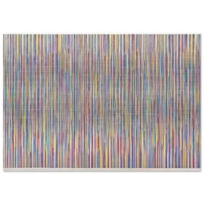Monet's Garden - 1980 - Gene Davis Brushed Aluminum Print - 70x100 cm / 28x40 inches | Gene Davis Aluminum Print | Gene Davis Prints