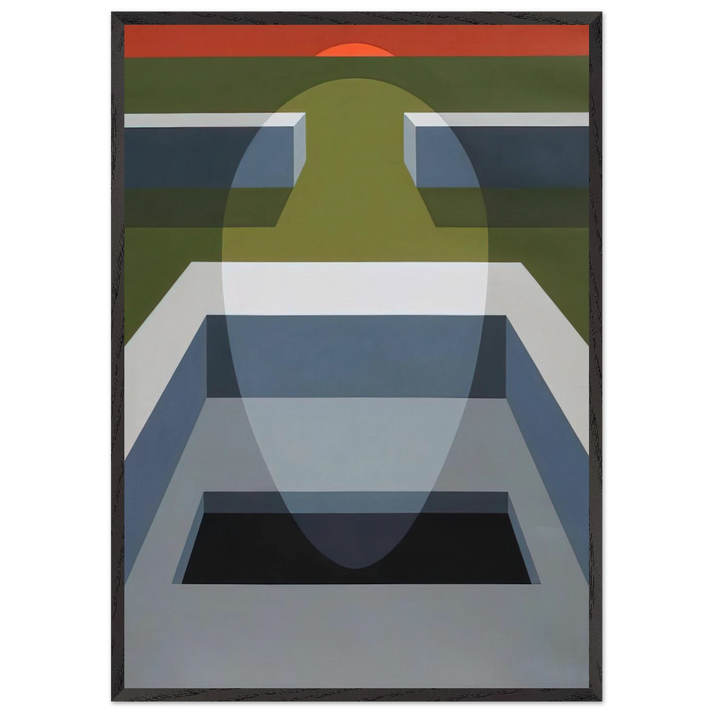 Transection No 7 - 1970 - Clarence Holbrook Carter 70x100 cm / 28x40 inches Framed Art Print – Black Wooden Frame