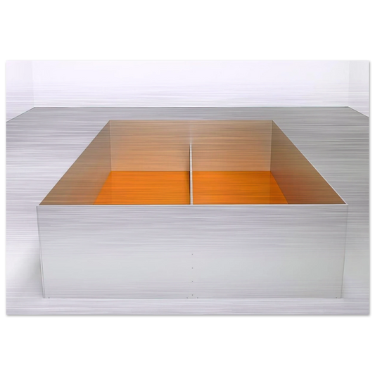 Untitled Menziken - 1989 - Donald Judd Brushed Aluminum Print - 70x100 cm / 28x40 inches | Donald Judd Aluminum Print | Donald Judd Prints