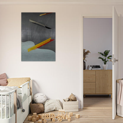 Sil I - Laszlo Moholy-Nagy Brushed Aluminum Print - 70x100 cm / 28x40 inches | Laszlo Moholy-Nagy Aluminum Print | Laszlo Moholy-Nagy Prints