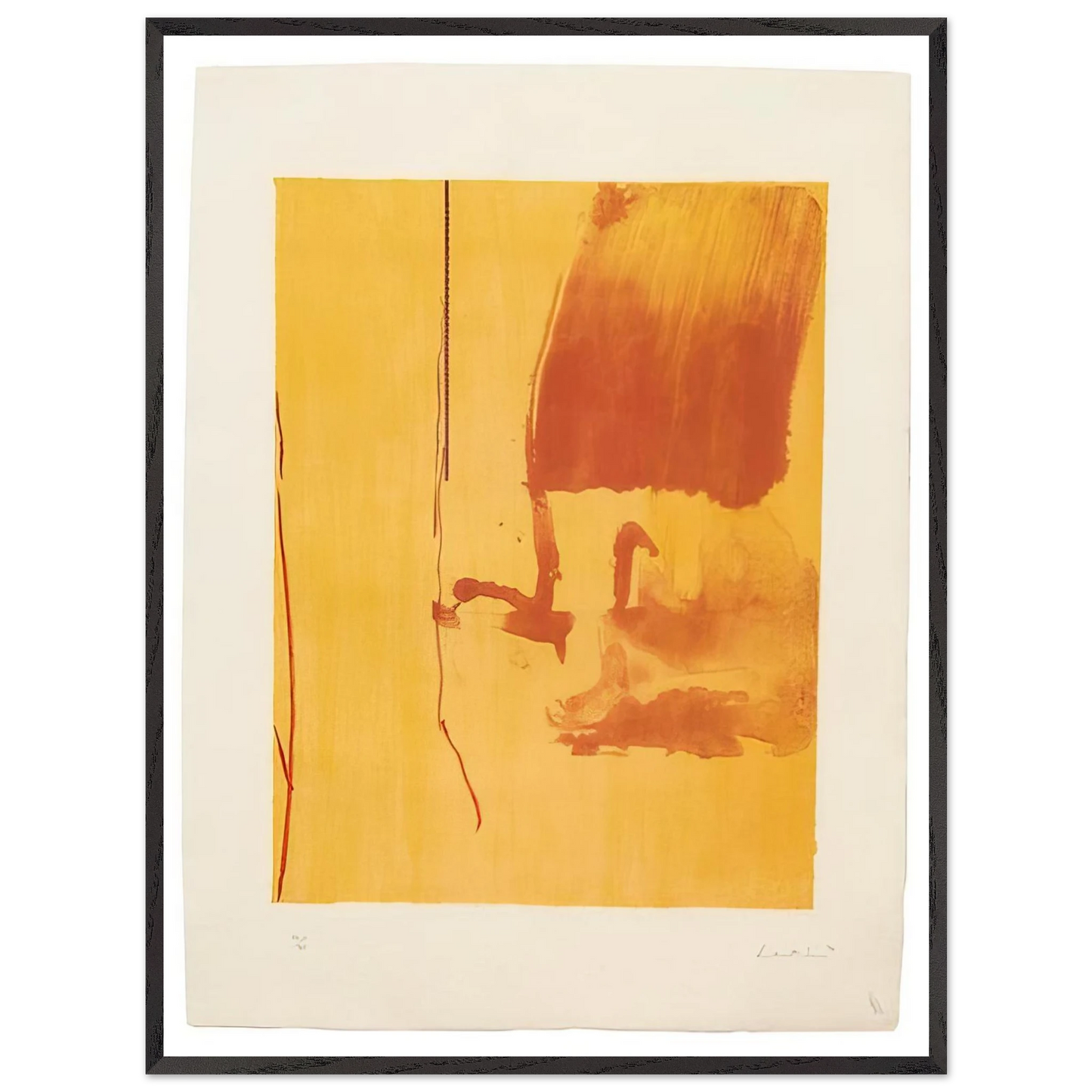 Helen Frankenthaler - Harvest - 1976 Wall art - 60x80 cm / 24x32 inches - Fine Art Poster-canvas - -