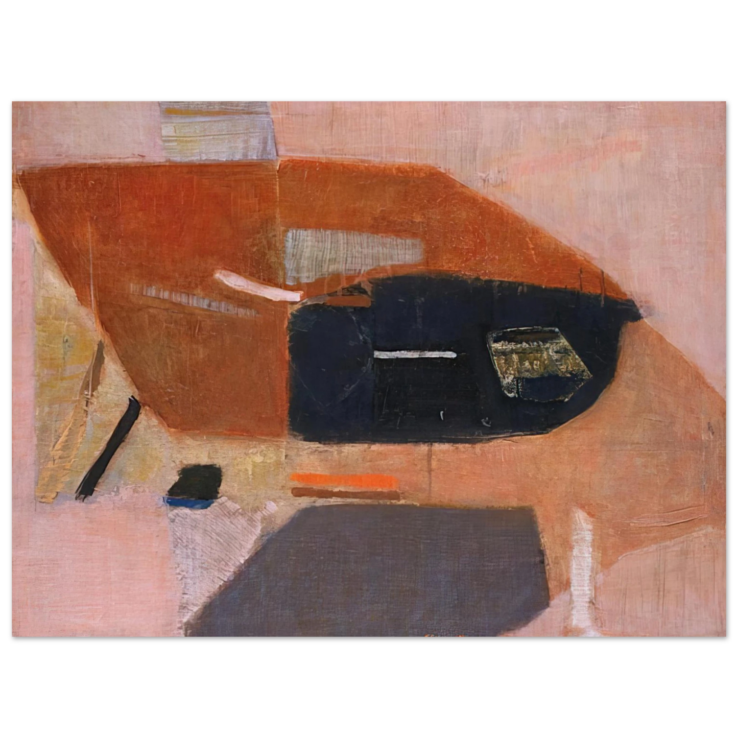 Kenzo Okada - Number 2 - 1954  75x100 cm / 30x40inches Fine Art Poster