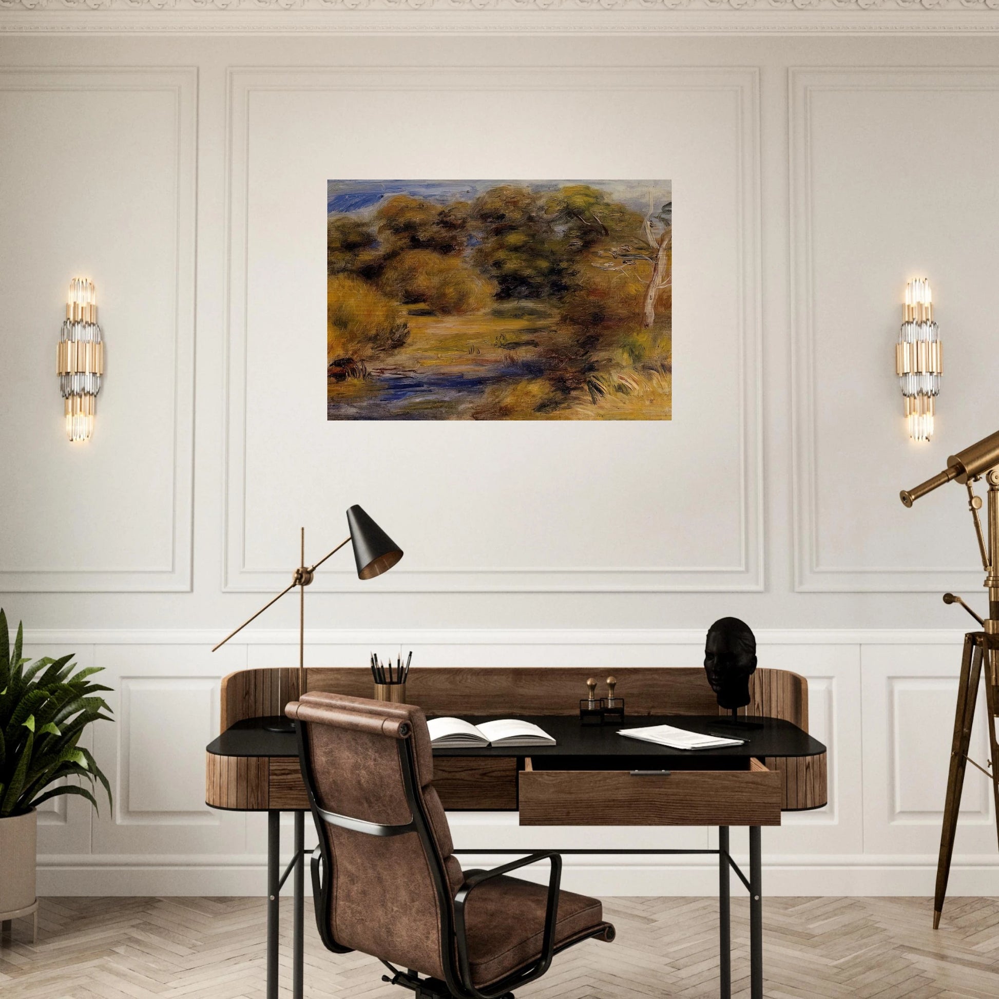 The Clearing - Pierre-Auguste Renoir Brushed Aluminum Print - 70x100 cm / 28x40 inches | Pierre-Auguste Renoir Aluminum Print | Pierre-Auguste Renoir Prints