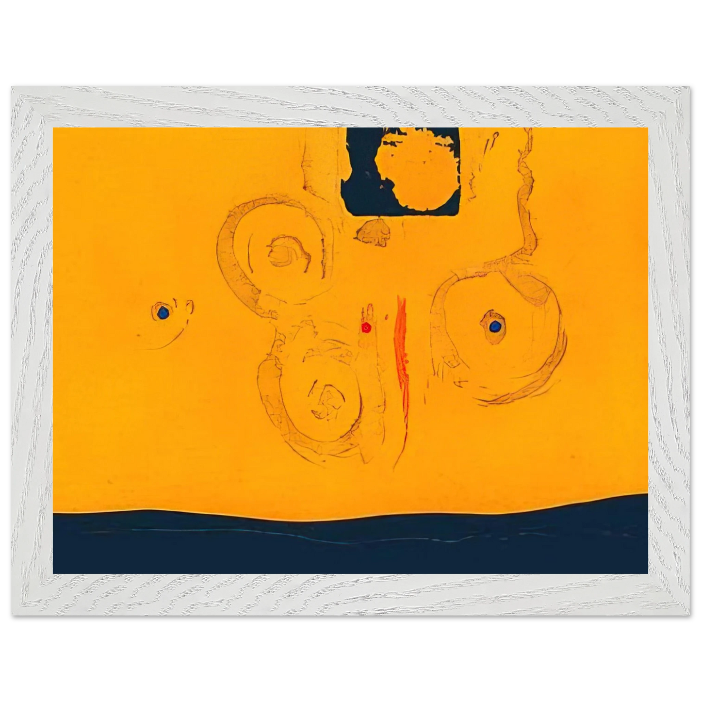 Helen Frankenthaler - Plaza Real - 1988 Wall art - 20x25 cm / 8x10 inches - Fine Art Poster-canvas - -