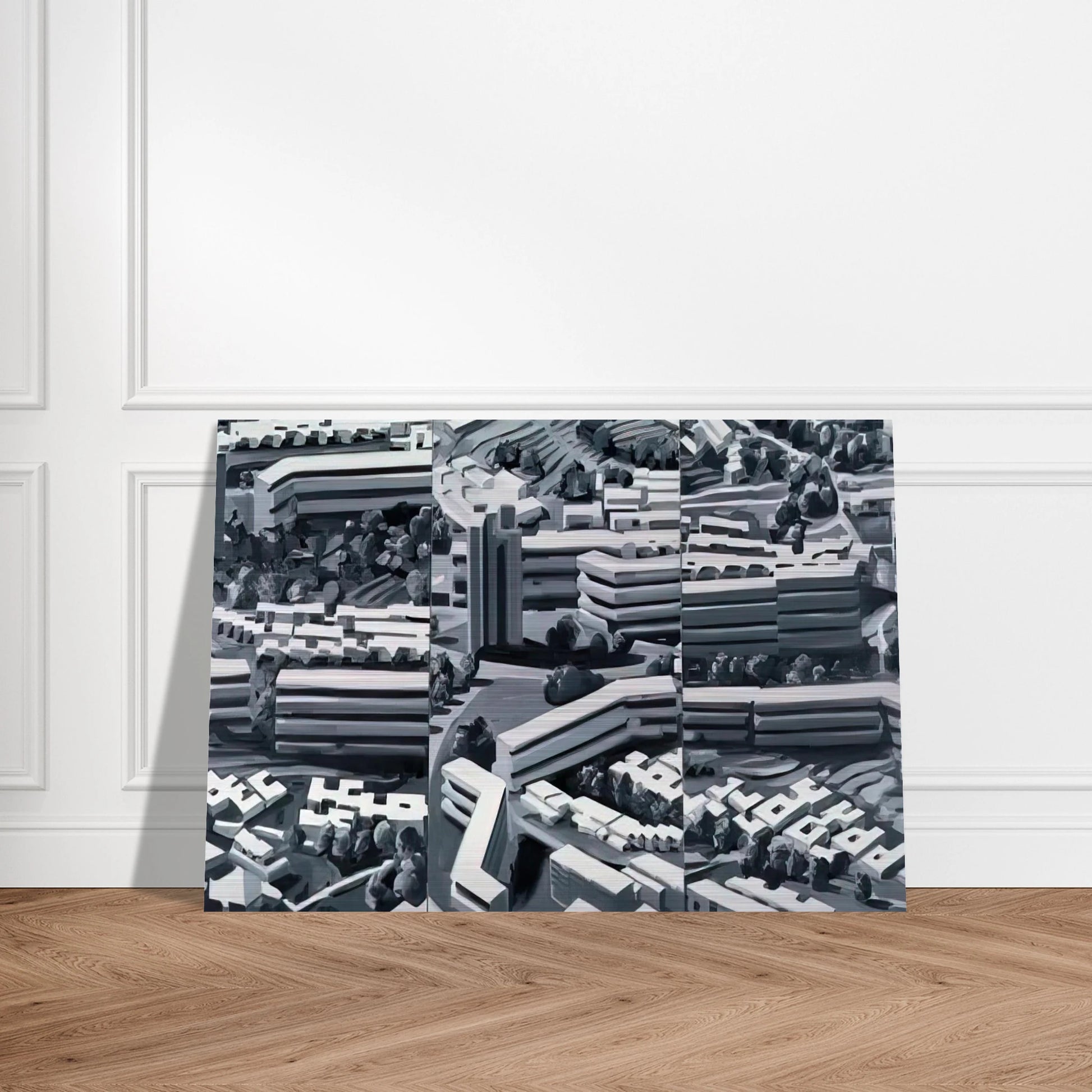 TOWNSCAPE TR 1969 - Gerhard Richter Brushed Aluminum Print - 70x100 cm / 28x40 inches | Gerhard Richter Aluminum Print | Gerhard Richter Prints