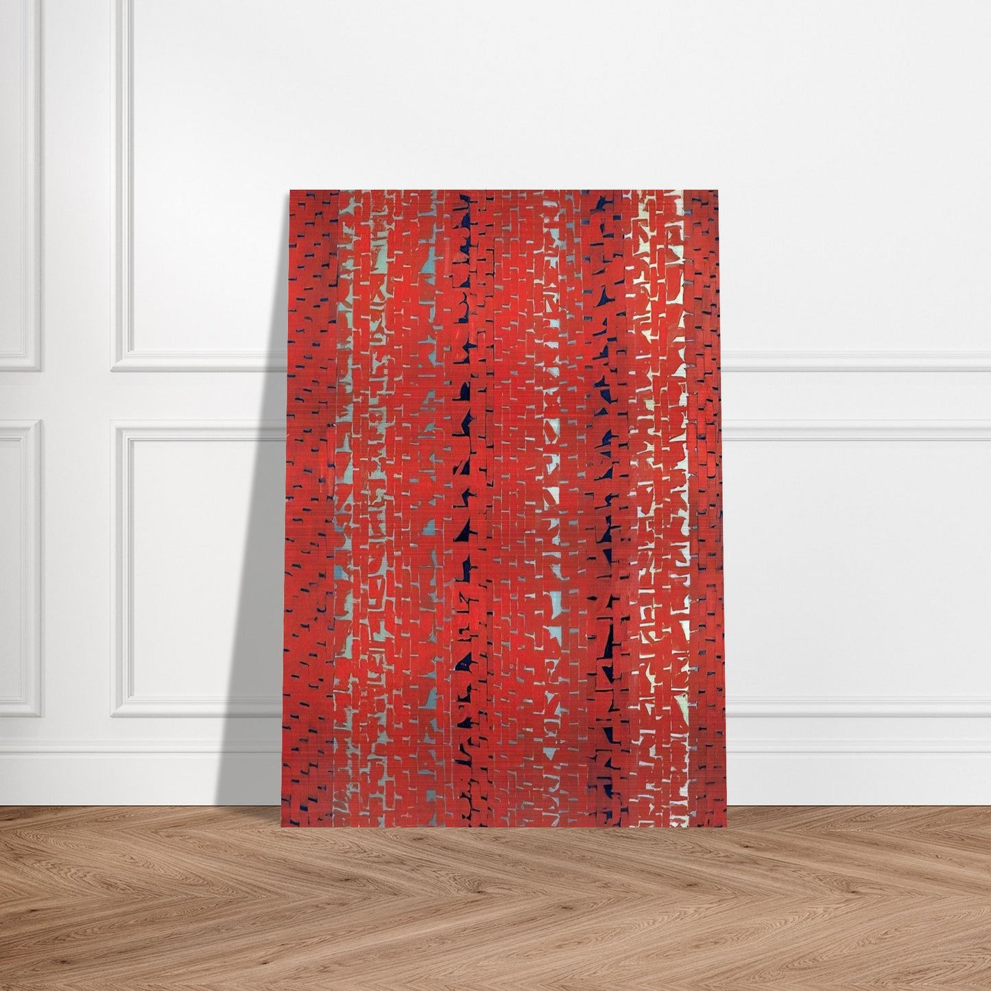 RED SUNSET OLD POND CONCERTO 1972 - Alma Woodsey Thomas Brushed Aluminum Print - 70x100 cm / 28x40 inches | Alma Woodsey Thomas Aluminum Print | Alma Woodsey Thomas Prints