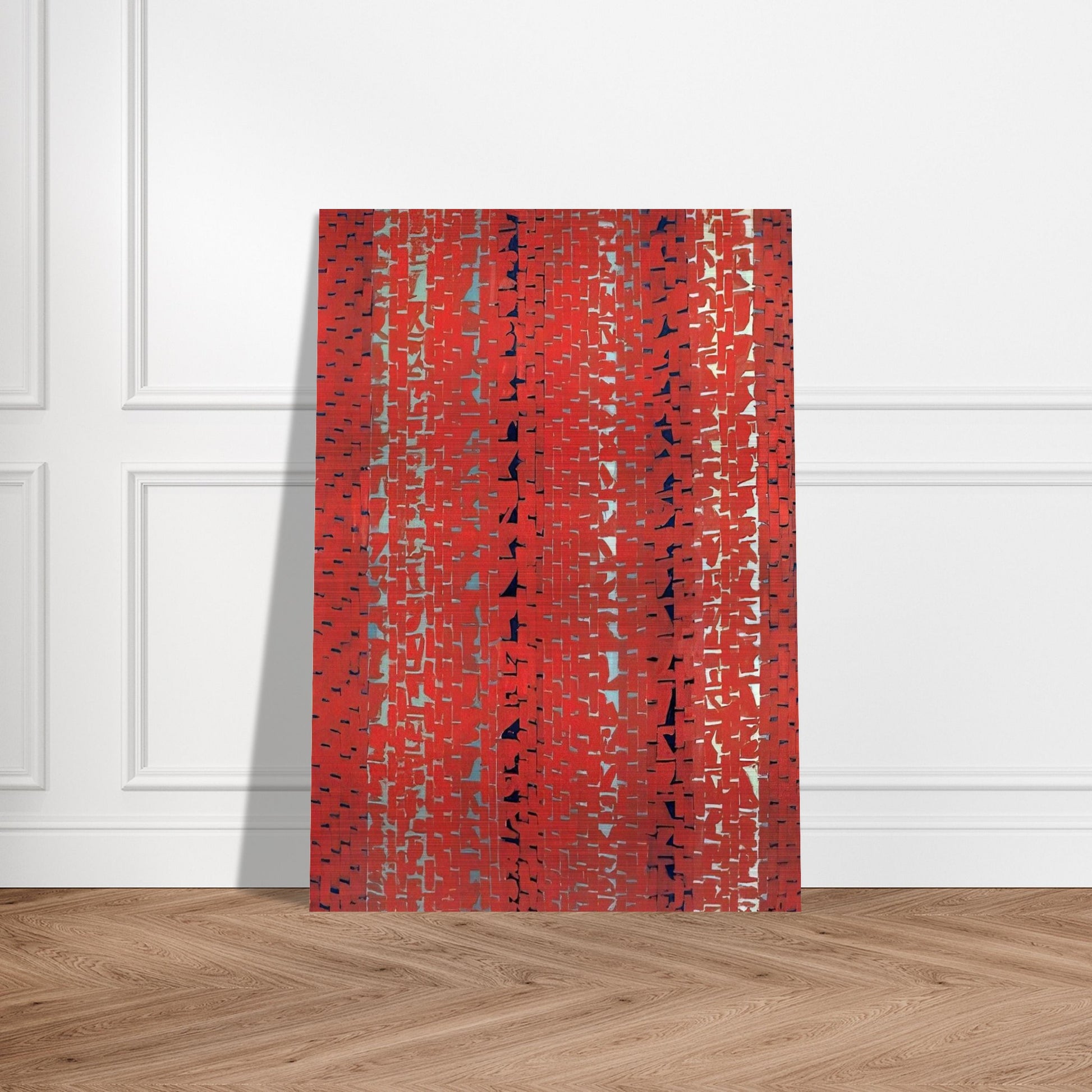 RED SUNSET OLD POND CONCERTO 1972 - Alma Woodsey Thomas Brushed Aluminum Print - 70x100 cm / 28x40 inches | Alma Woodsey Thomas Aluminum Print | Alma Woodsey Thomas Prints