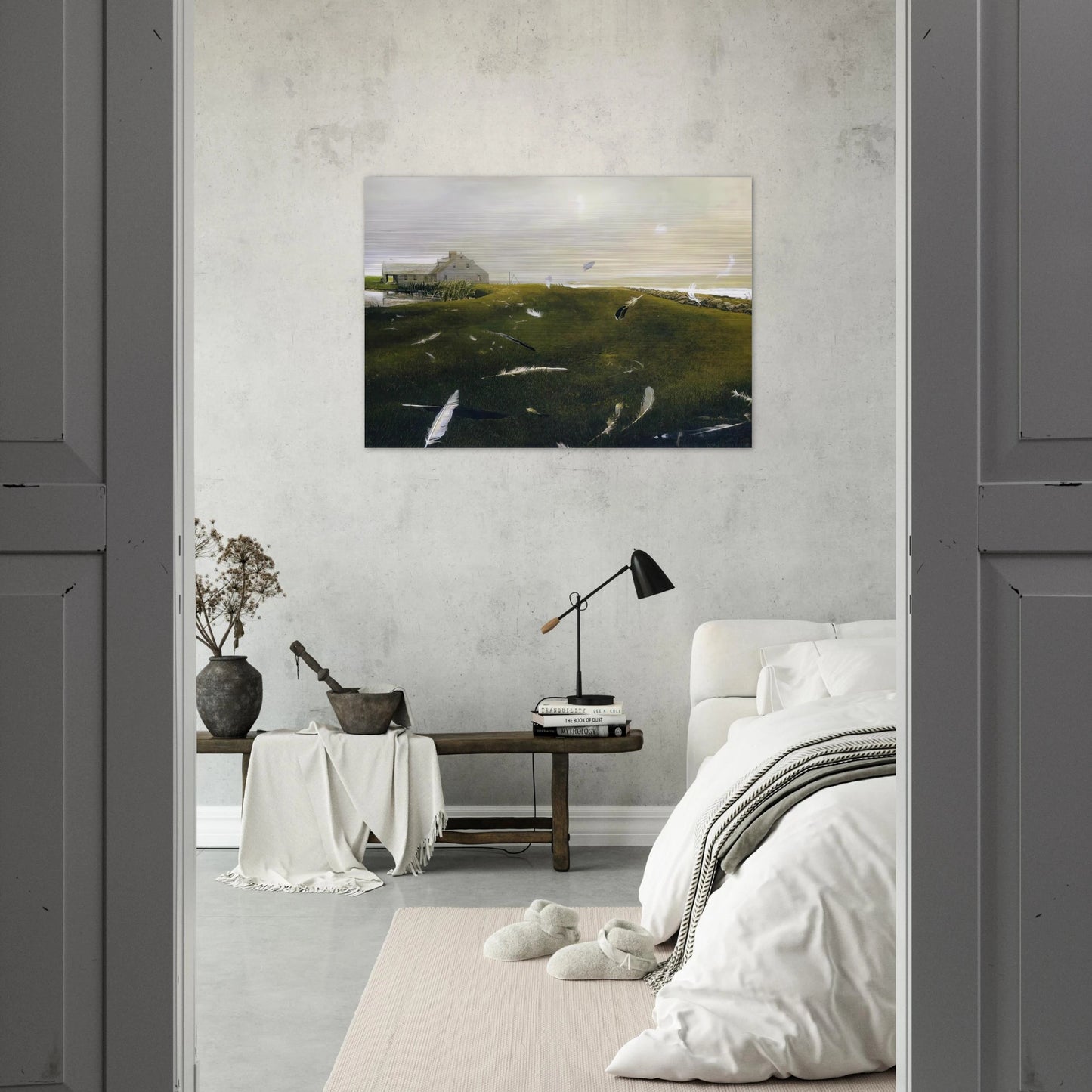AIRBORNE - Andrew Wyeth Brushed Aluminum Print - 70x100 cm / 28x40 inches | Andrew Wyeth Aluminum Print | Andrew Wyeth Prints