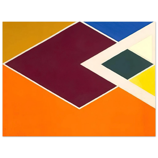 Larry Zox - Batticaloa from the Diamond Drill series - Hard Edge Painting  75x100 cm / 30x40inches Fine Art Poster