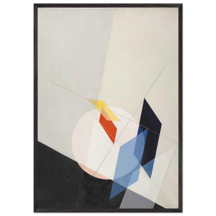 A 18 - Laszlo Moholy-Nagy 70x100 cm / 28x40 inches Framed Art Print – Black Wooden Frame