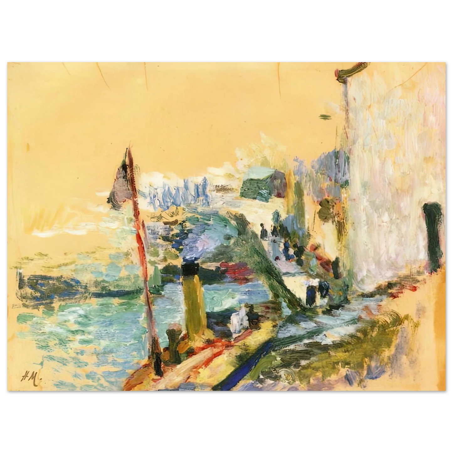 Henri Matisse - THE PORT OF BELLE ISLE SUR MER 1897  75x100 cm / 30x40inches Fine Art Poster