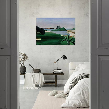 Rio de Janeiro - Tarsila do Amaral Brushed Aluminum Print - 70x100 cm / 28x40 inches | Tarsila do Amaral Aluminum Print | Tarsila do Amaral Prints