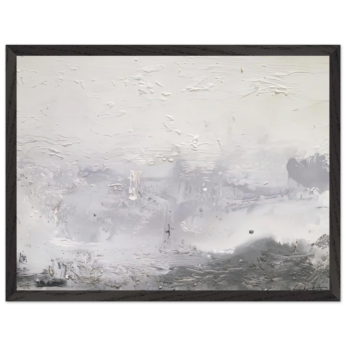 Helen Frankenthaler - Barometer, 1992- Wall Art - 60x80 cm / 24x32 inches - Premium Wooden Framed Poster With Fine Art Paper-canvas - White frame