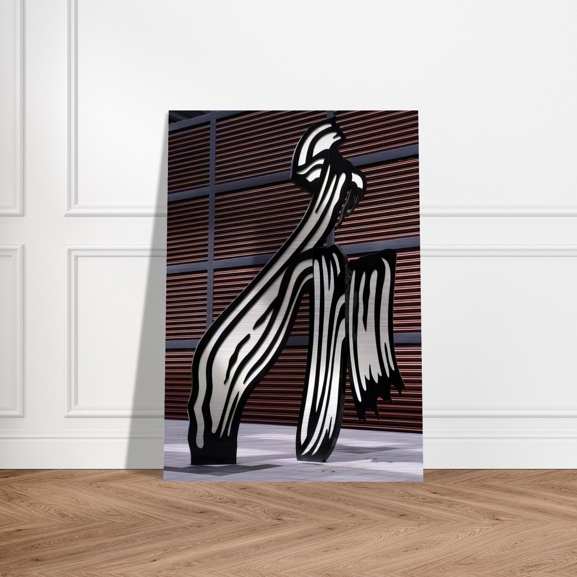 BRUSHSTROKE 1996 - Roy Lichtenstein Brushed Aluminum Print - 70x100 cm / 28x40 inches | Roy Lichtenstein Aluminum Print | Roy Lichtenstein Prints