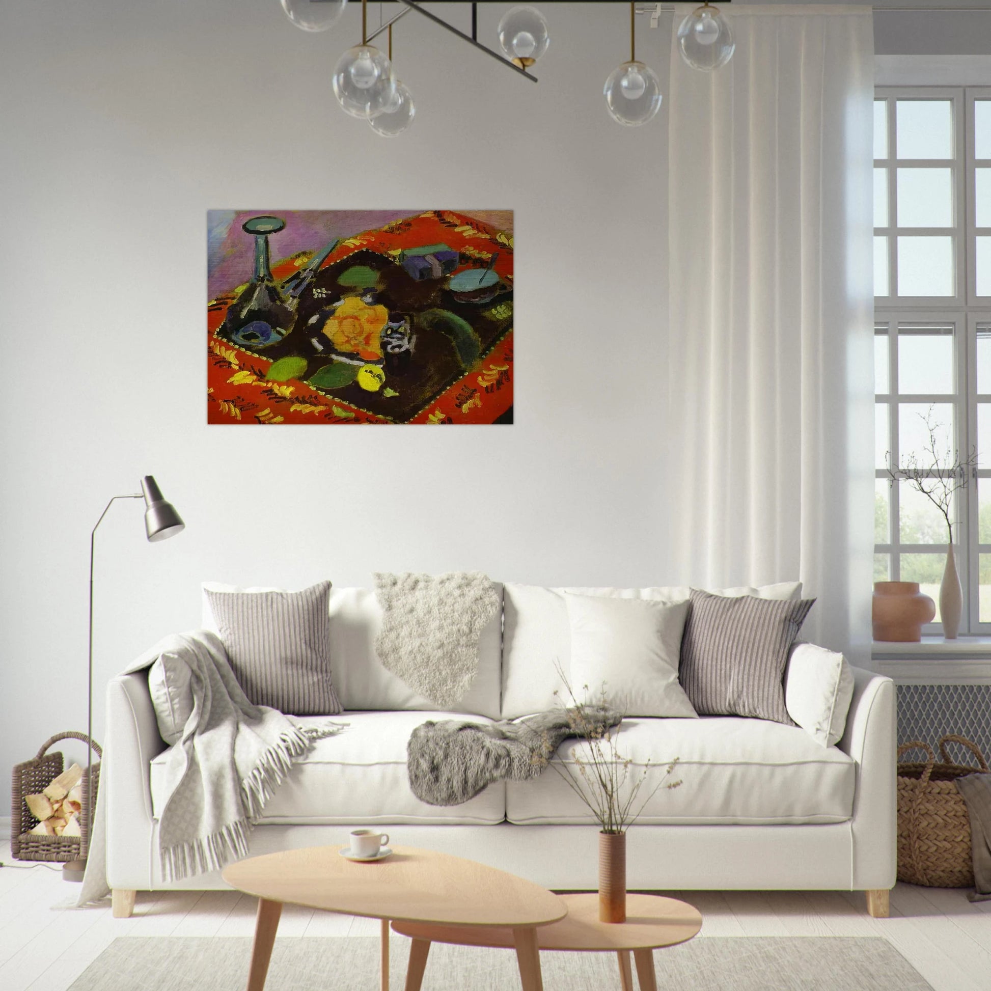 DISHES AND FRUIT 1906 - Henri Matisse Brushed Aluminum Print - 70x100 cm / 28x40 inches | Henri Matisse Aluminum Print | Henri Matisse Prints