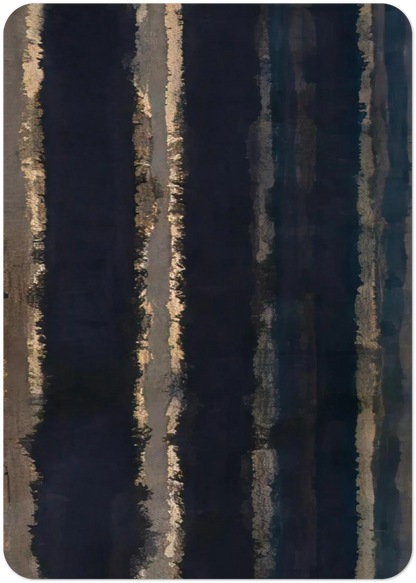 Burnt Umber and Ultramarine - 1978 By Yun Hyong-keun Pack of 10 Post Cards | Yun Hyong-keun Post Cards | A6 (10.5 x 14.8 cm) - 4.1 x 5.8 inches