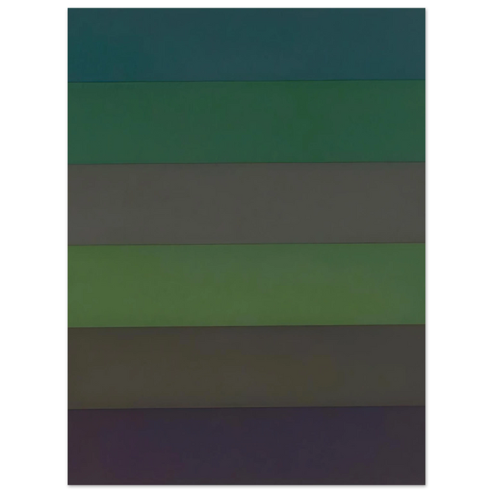 Sol LeWitt - Horizontal Bands with Colors Superimposed  75x100 cm / 30x40inches Fine Art Poster