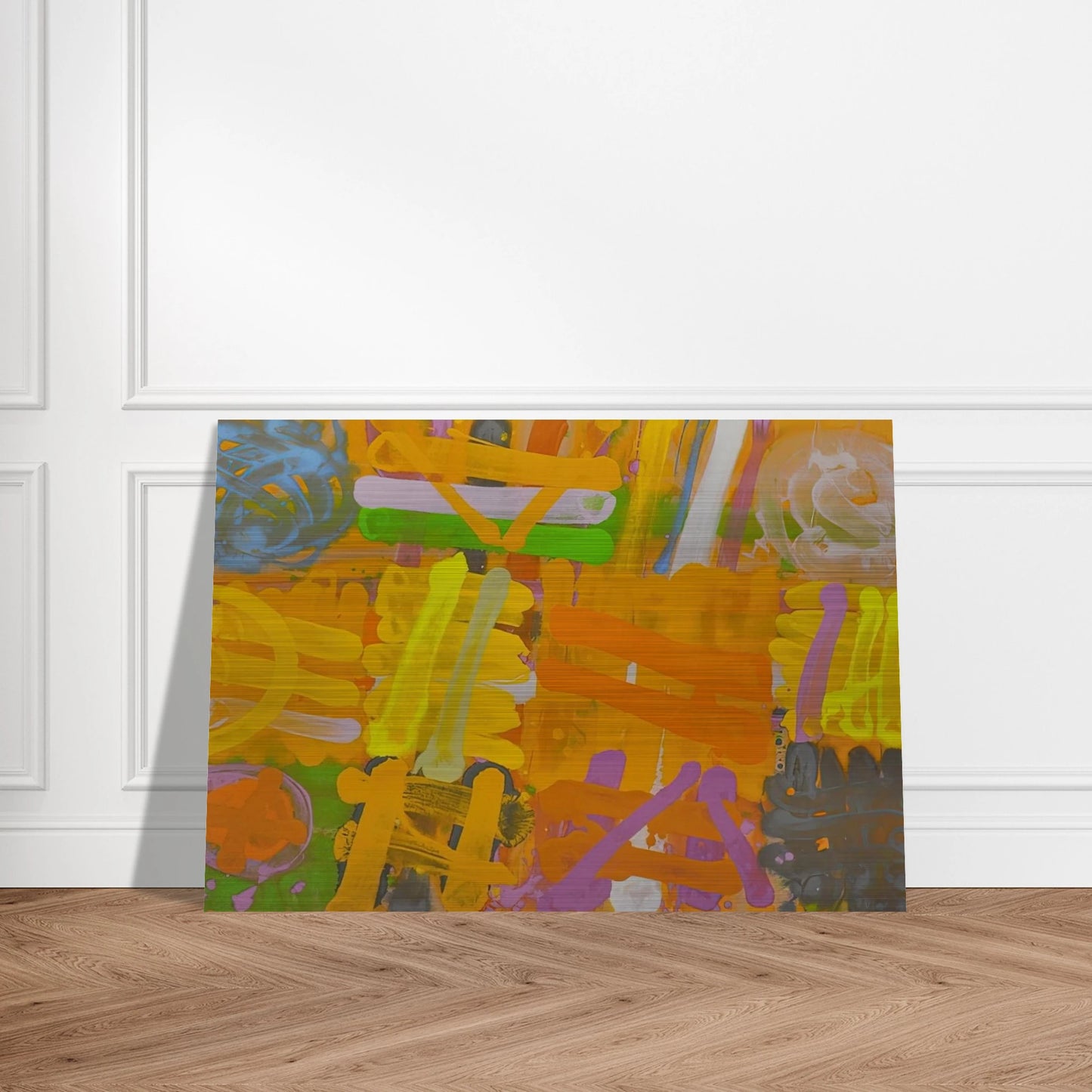 Pomona - 1991 - Albert Irvin Brushed Aluminum Print - 70x100 cm / 28x40 inches | Albert Irvin Aluminum Print | Albert Irvin Prints