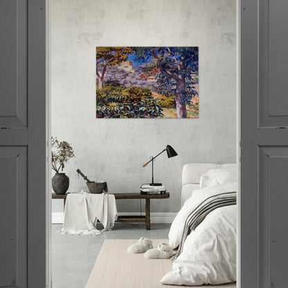 NOON LANDSCAPE - Theo van Rysselberghe Brushed Aluminum Print - 70x100 cm / 28x40 inches | Theo van Rysselberghe Aluminum Print | Theo van Rysselberghe Prints
