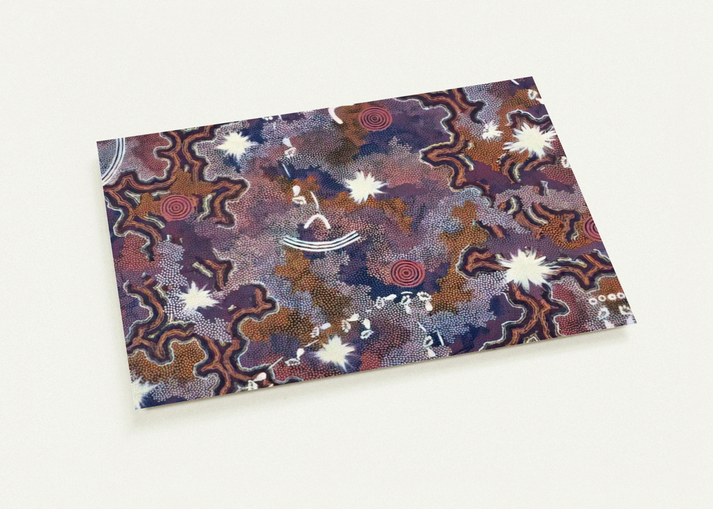 Ngarlu - 1994 By Clifford Possum Tjapaltjarri Pack of 10 Post Cards | Clifford Possum Tjapaltjarri Post Cards | A6 (10.5 x 14.8 cm) - 4.1 x 5.8 inches