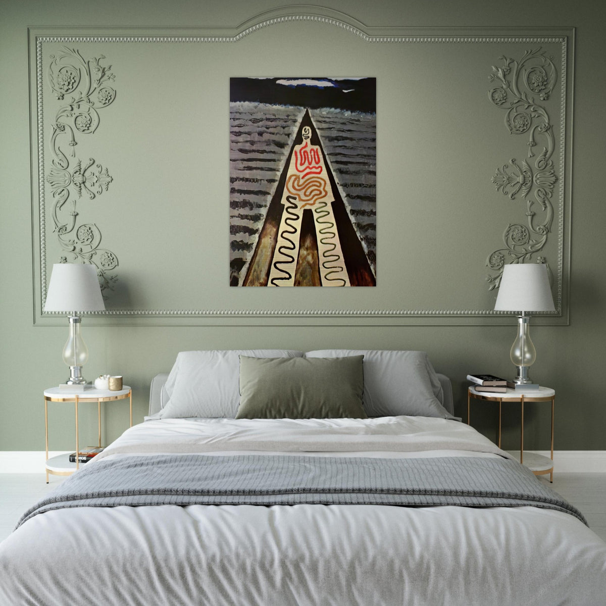 A NIGHT AT SAINT JEAN - Man Ray Brushed Aluminum Print - 70x100 cm / 28x40 inches | Man Ray Aluminum Print | Man Ray Prints