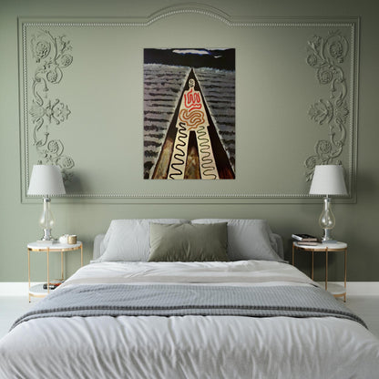 A NIGHT AT SAINT JEAN - Man Ray Brushed Aluminum Print - 70x100 cm / 28x40 inches | Man Ray Aluminum Print | Man Ray Prints