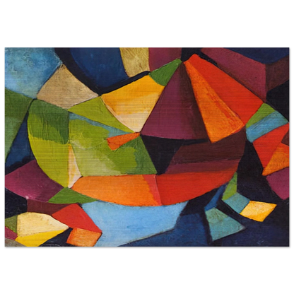 Synchromy - 1916 - Morgan Russell Brushed Aluminum Print - 70x100 cm / 28x40 inches | Morgan Russell Aluminum Print | Morgan Russell Prints