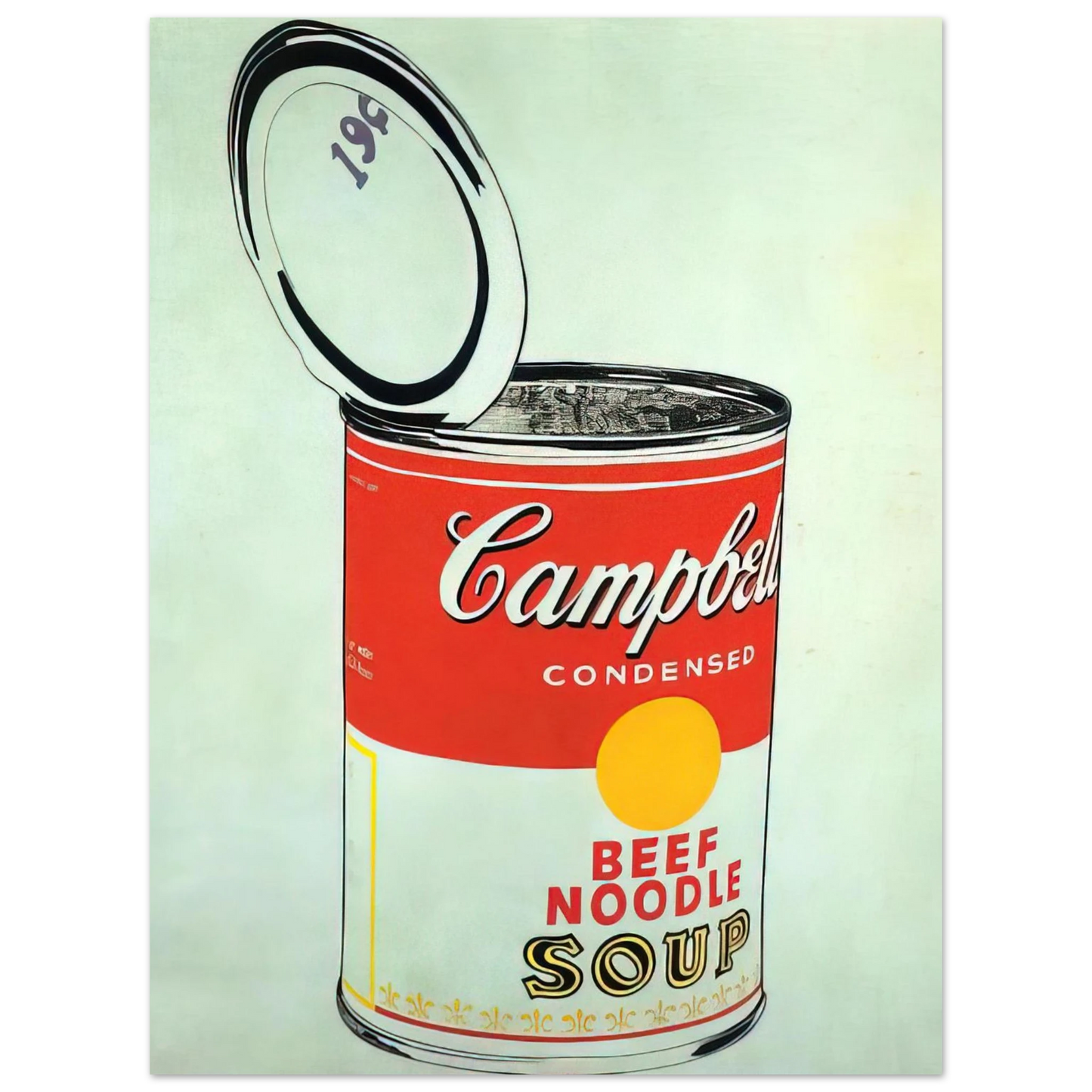 Andy Warhol - Big Campbell's Soup Can 19c  Beef Noodle  Fine Art Poster