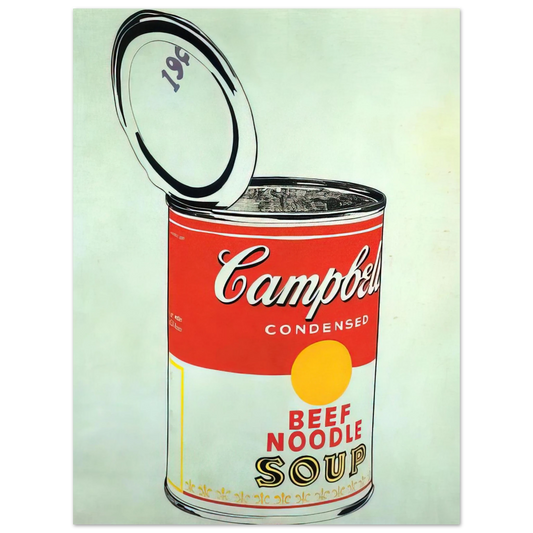 Andy Warhol - Big Campbell's Soup Can 19c  Beef Noodle  Fine Art Poster