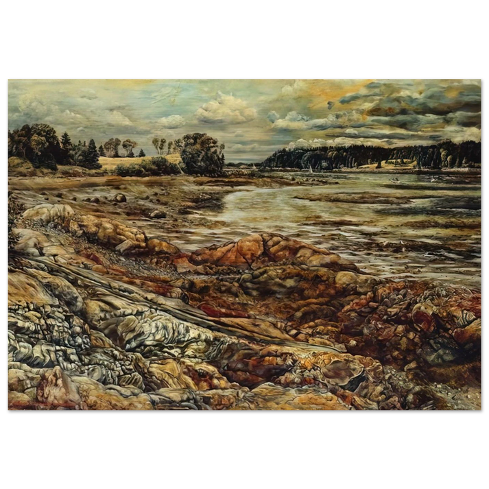 DIVIDED AND DIVIDED - Ivan Albright Brushed Aluminum Print - 70x100 cm / 28x40 inches | Ivan Albright Aluminum Print | Ivan Albright Prints