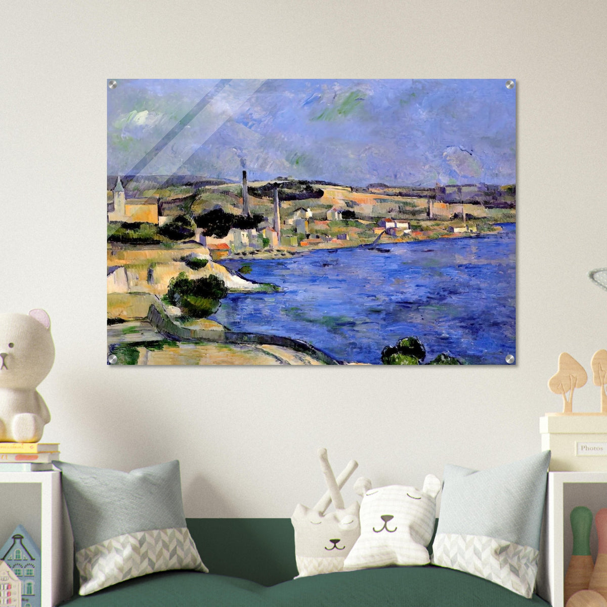 The Bay of l'Estaque and Saint-Henri - Paul Cézanne Acrylic Print - 70x100 cm / 28x40″ inches