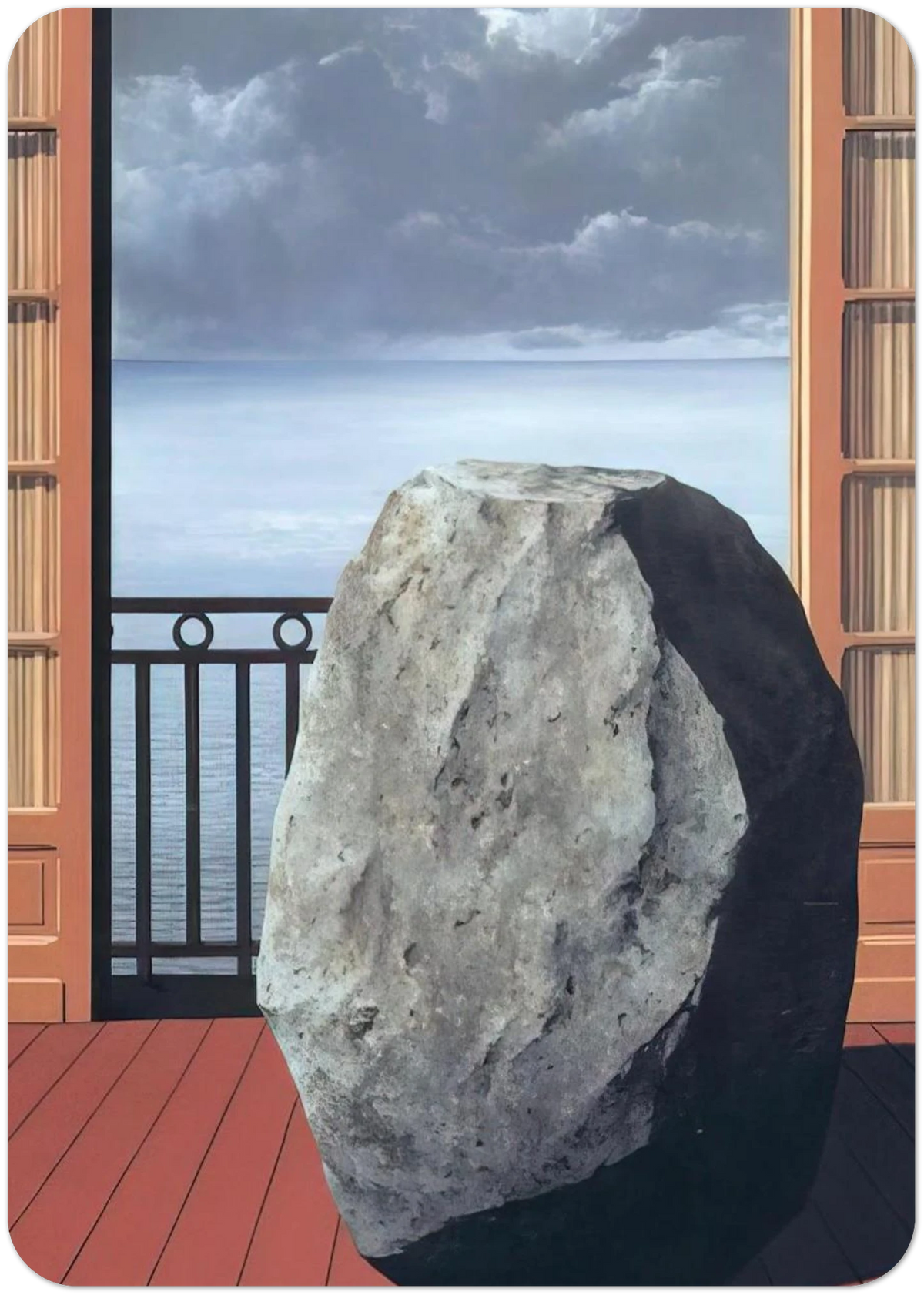 INVISIBLE WORLD 1954 By Rene Magritte Pack of 10 Post Cards | Rene Magritte Post Cards | A6 (10.5 x 14.8 cm) - 4.1 x 5.8 inches