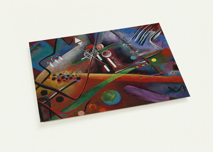 CON ROSO 1918 By Rudolf Bauer Pack of 10 Post Cards | Rudolf Bauer Post Cards | A6 (10.5 x 14.8 cm) - 4.1 x 5.8 inches