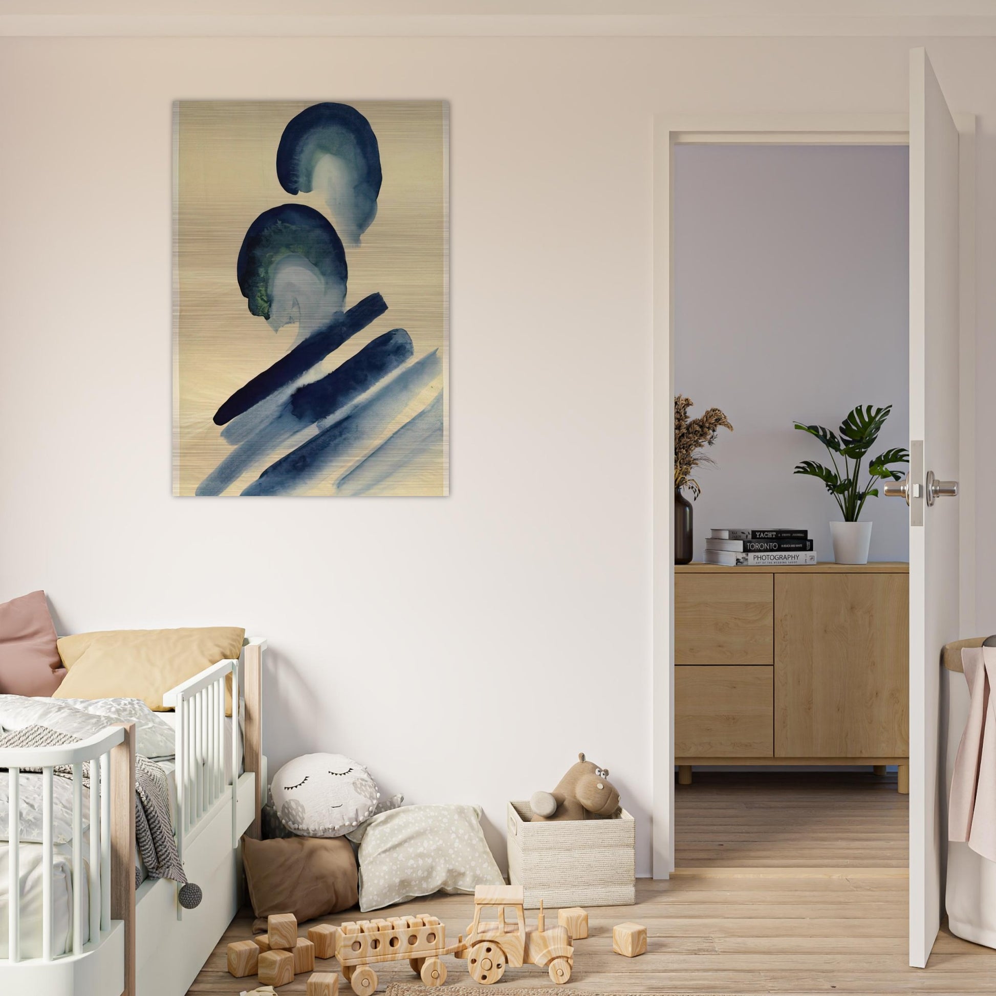 Blue-02 - Georgia O'Keeffe Brushed Aluminum Print - 70x100 cm / 28x40 inches | Georgia O'Keeffe Aluminum Print | Georgia O'Keeffe Prints