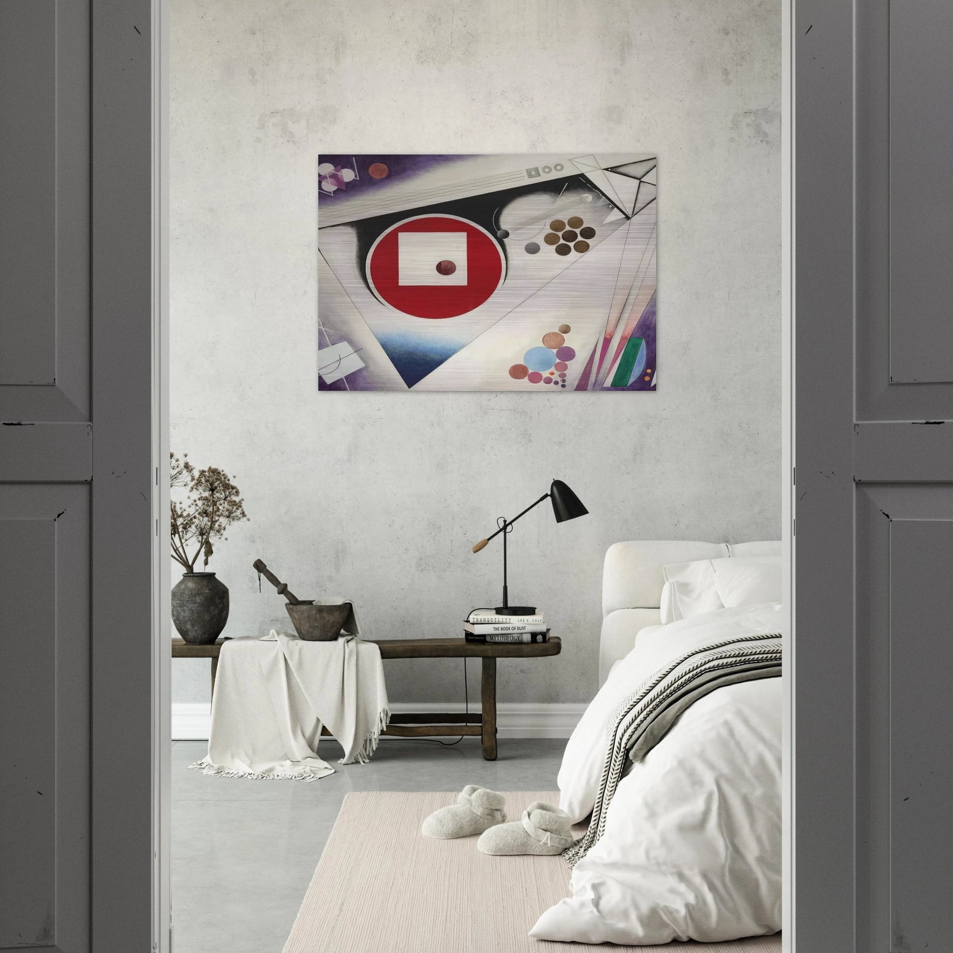 THIRD SYMPHONY IN 3 MOVEMENTS 1930 - Rudolf Bauer Brushed Aluminum Print - 70x100 cm / 28x40 inches | Rudolf Bauer Aluminum Print | Rudolf Bauer Prints