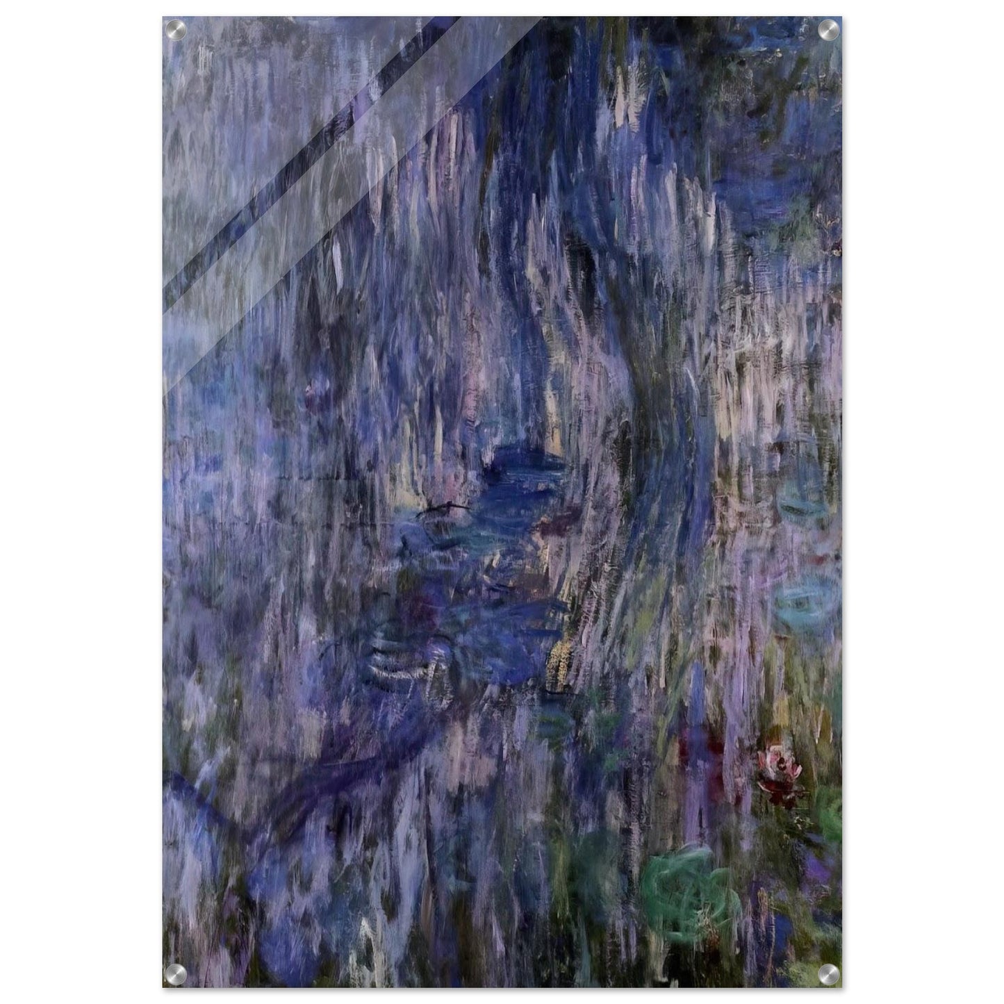 Water Lilies, Reflection of a Weeping Willows - claude monet Acrylic Print - 70x100 cm / 28x40″ inches | claude monet Wall Art | claude monet Prints