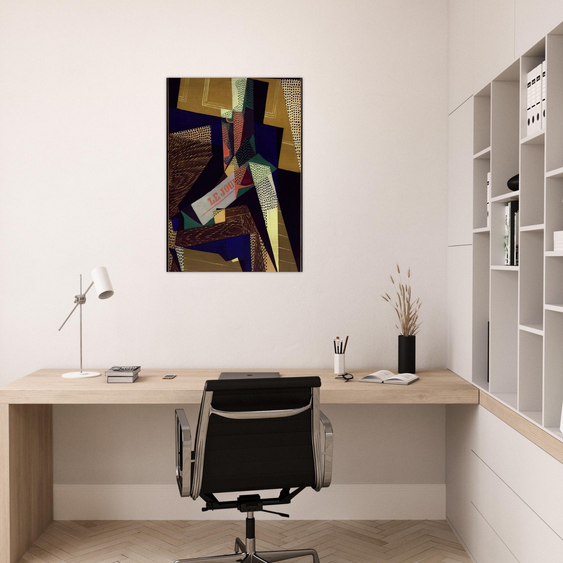 STILL LIFE 1916 - Juan Gris Brushed Aluminum Print - 70x100 cm / 28x40 inches | Juan Gris Aluminum Print | Juan Gris Prints
