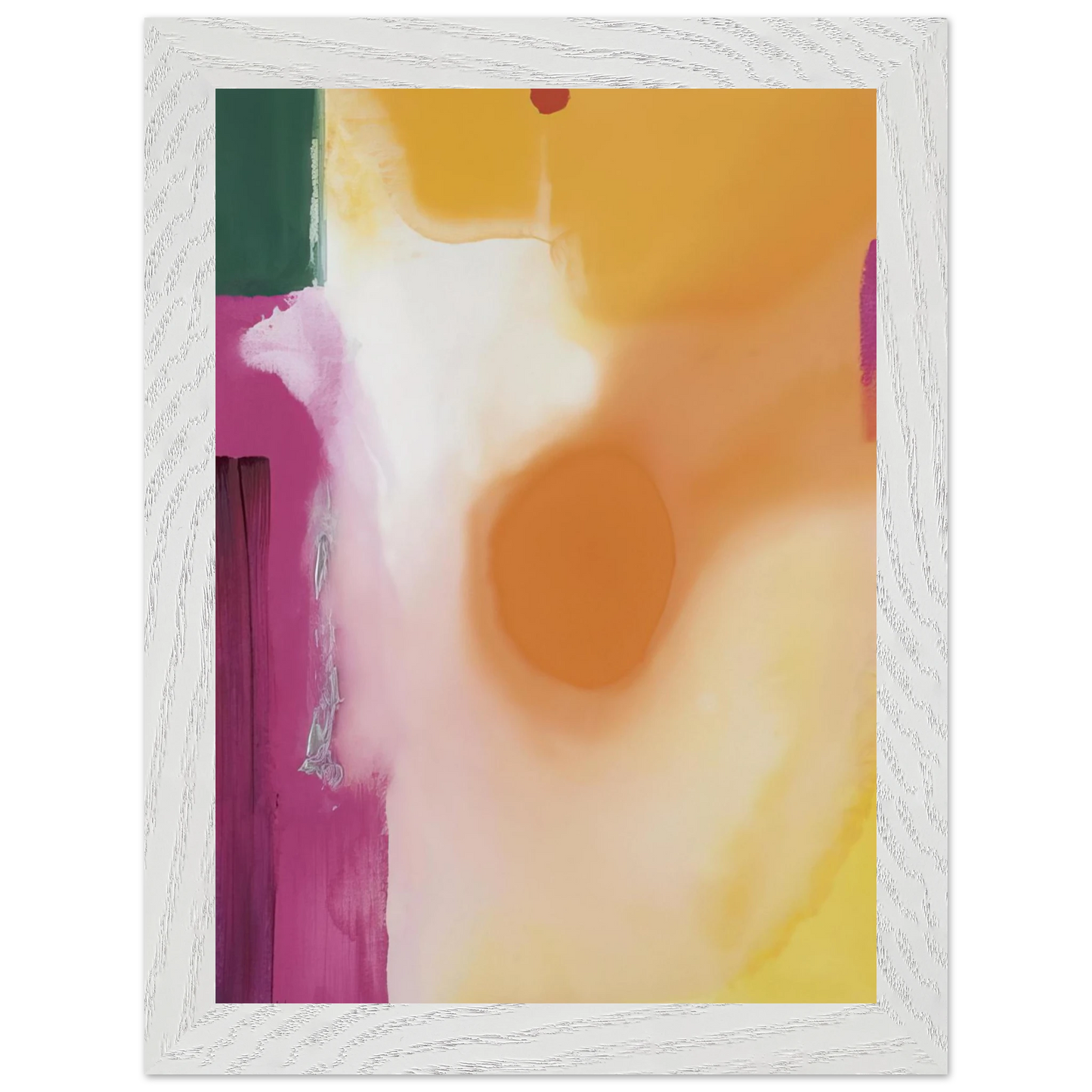Helen Frankenthaler - Bullseye - 1989 Wall art - 28x43  cm / XL (11x17 inches) - Premium Wooden Framed Poster With Fine Art Paper-canvas - Wood frame
