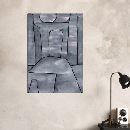 A GATE 1938 - Paul Klee Brushed Aluminum Print - 70x100 cm / 28x40 inches | Paul Klee Aluminum Print | Paul Klee Prints
