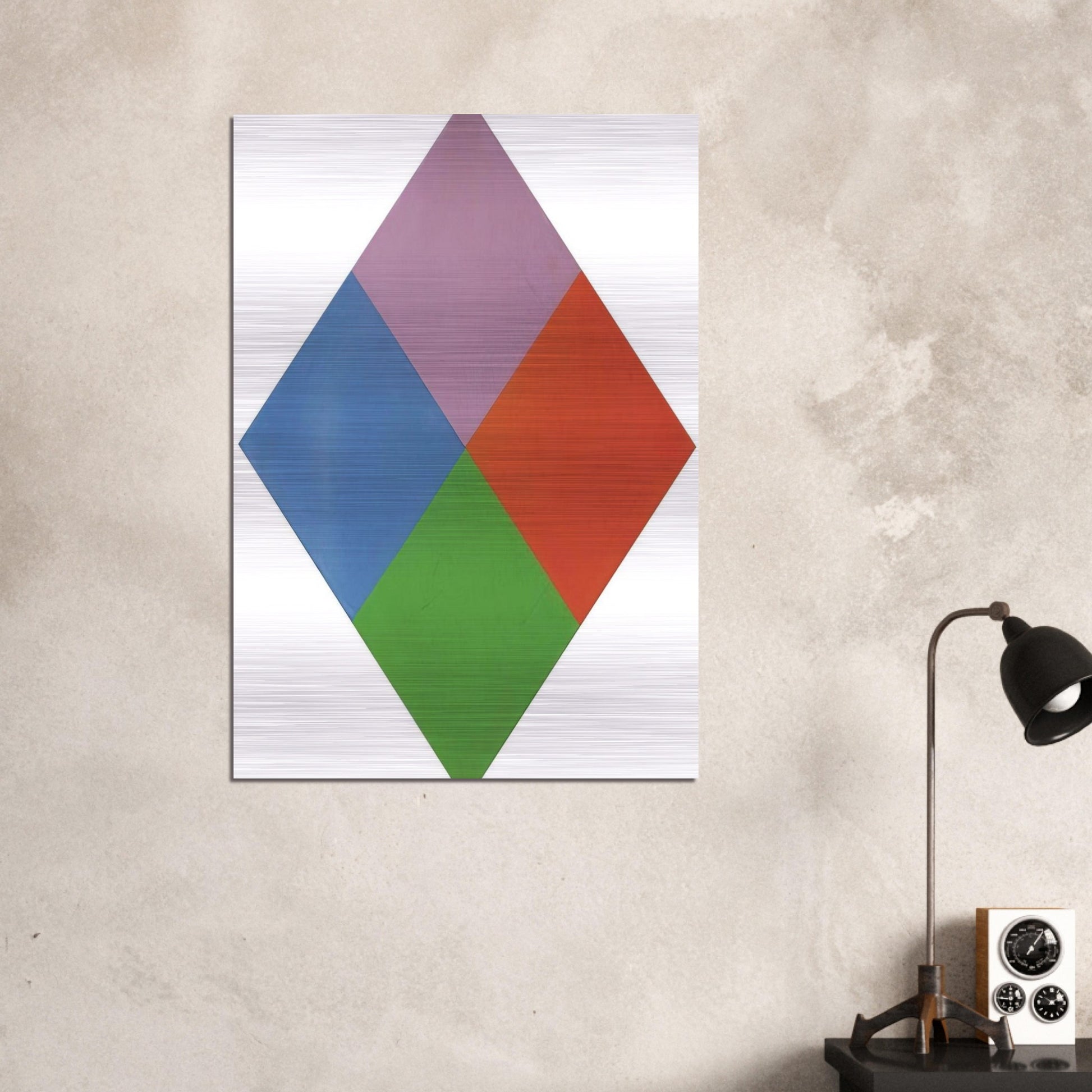 Aus violettem kern - 1967 - Max Bill Brushed Aluminum Print - 70x100 cm / 28x40 inches | Max Bill Aluminum Print | Max Bill Prints