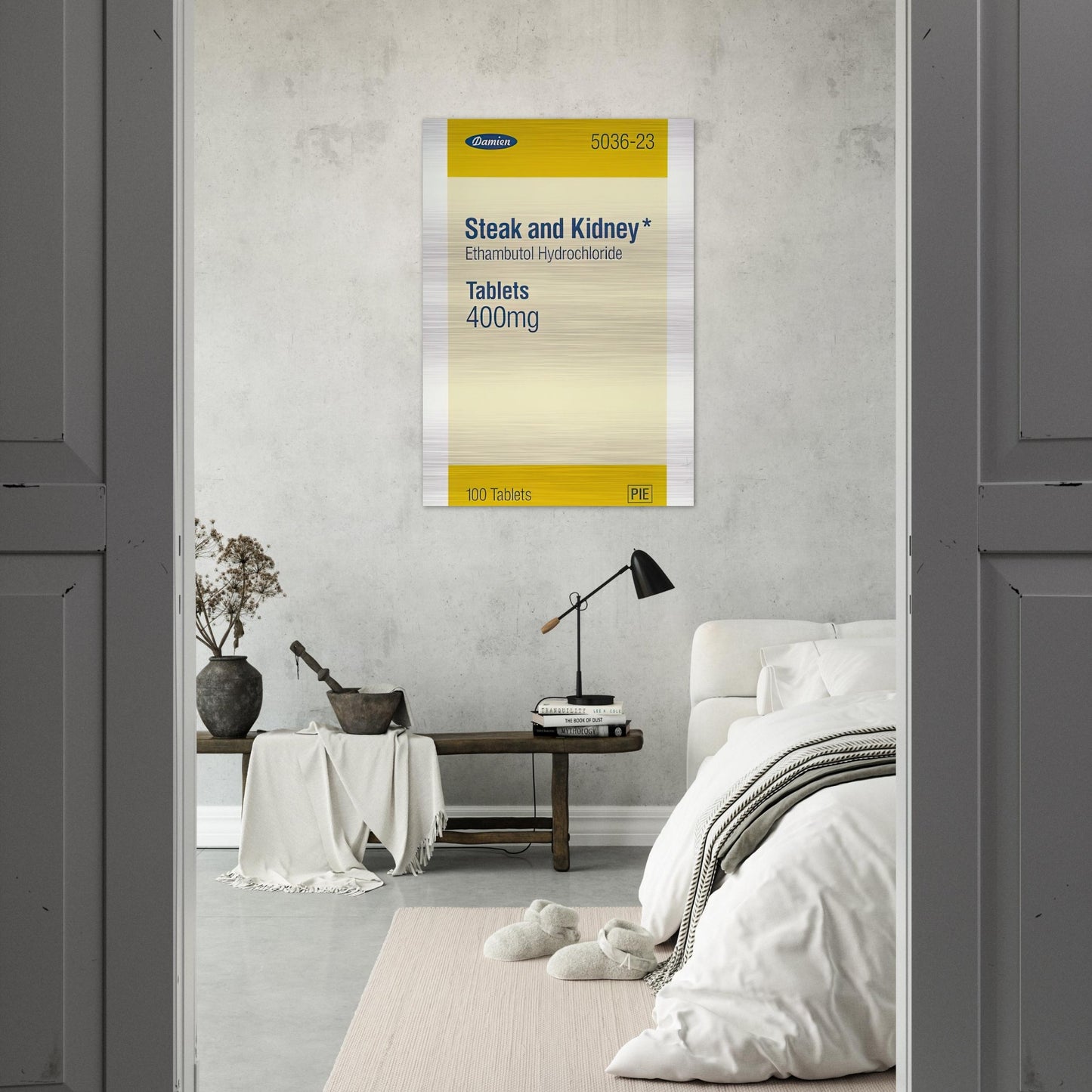 STEAK AND KIDNEY 1999 - Damien Hirst Brushed Aluminum Print - 70x100 cm / 28x40 inches | Damien Hirst Aluminum Print | Damien Hirst Prints