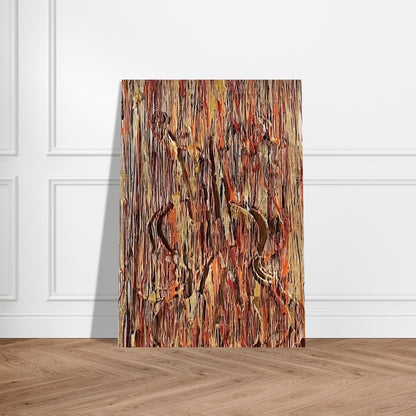 Gold and Red - 1990 - Arman Brushed Aluminum Print - 70x100 cm / 28x40 inches | Arman Aluminum Print | Arman Prints