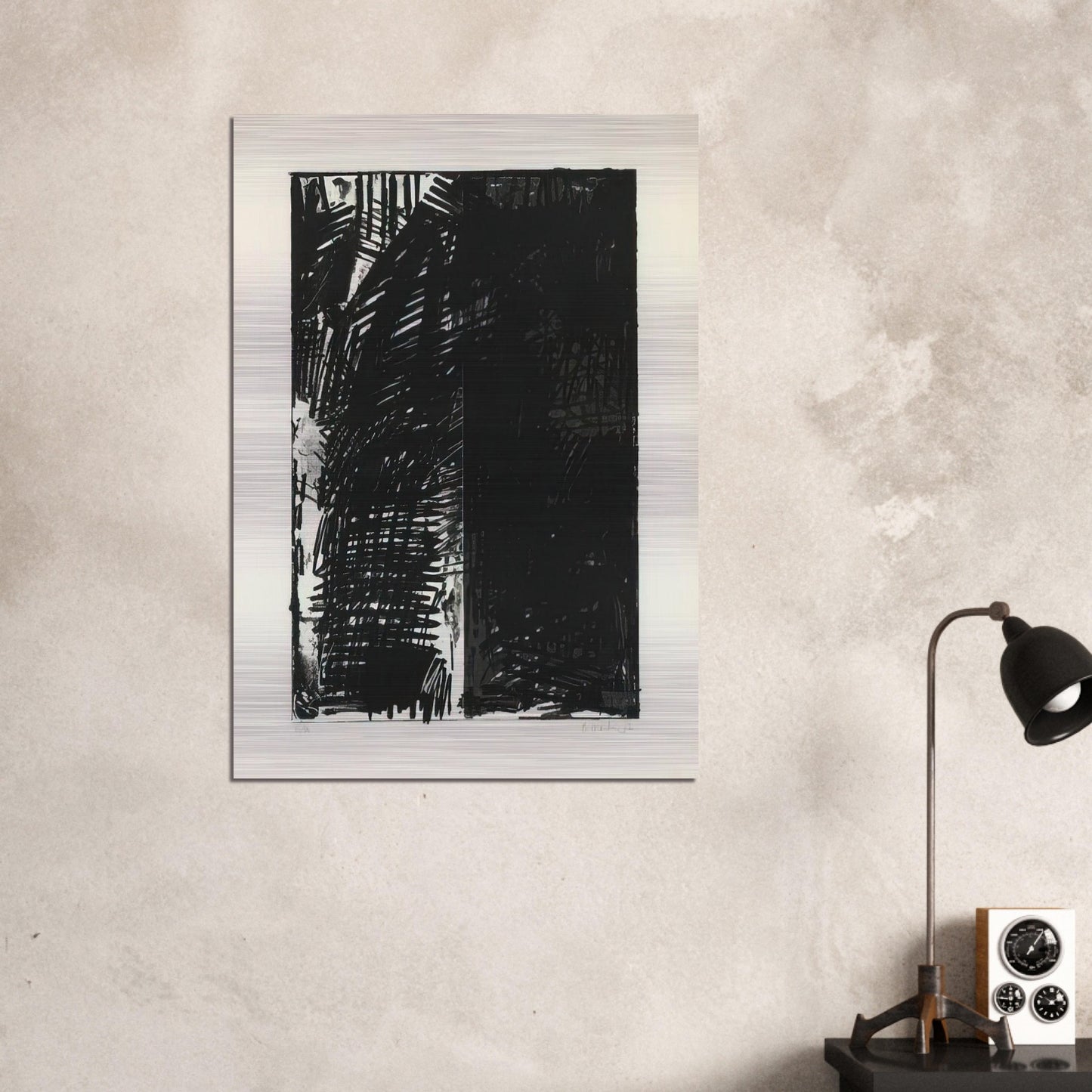 Untitled Press Series - 1972 - Brice Marden Brushed Aluminum Print - 70x100 cm / 28x40 inches | Brice Marden Aluminum Print | Brice Marden Prints